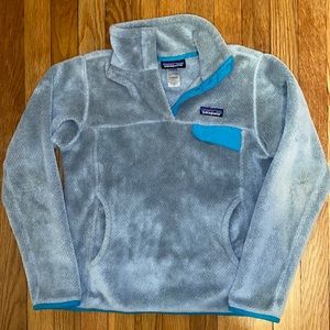 Teal & Gray Patagonia Fleece